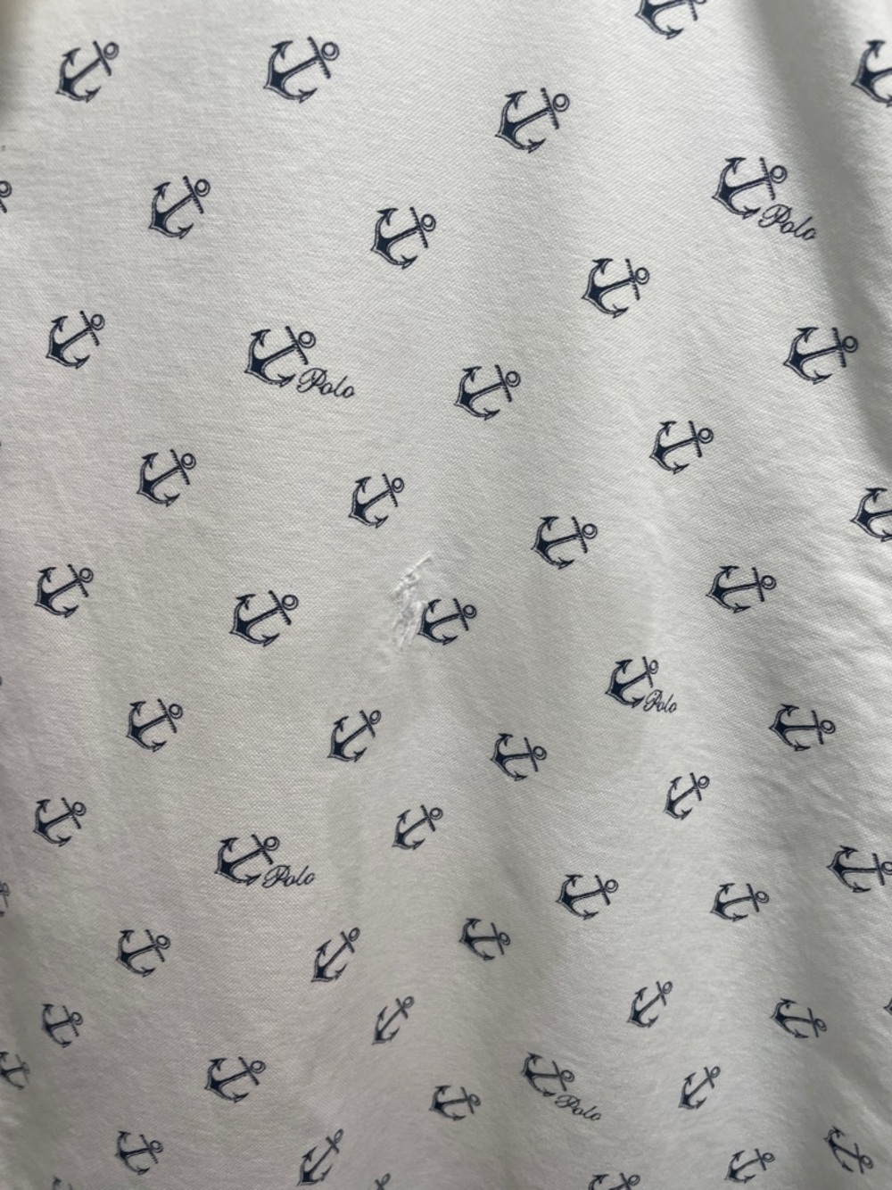 POLO Ralph Lauren Classic Fit Button-down Short Sleeve Anchor Print Shirt resort - Picture 5 of 5